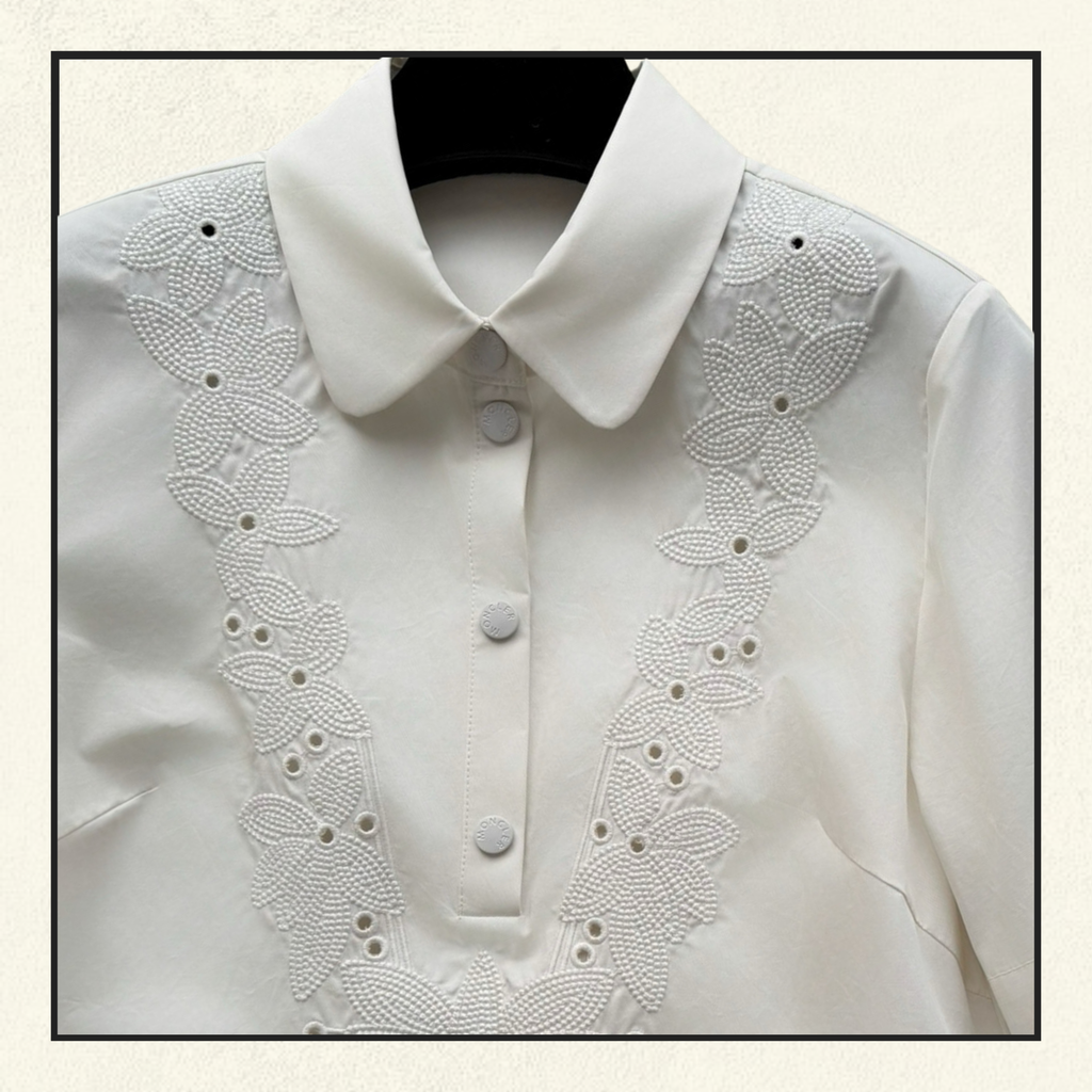 EMBROIDERED SHIRTDRESS