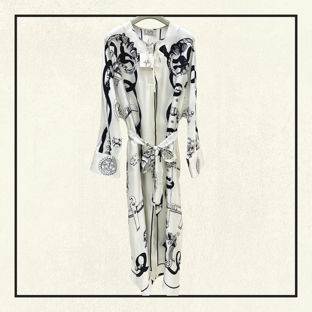 FERRONNERIE REMIX CAFTAN SILK DRESS