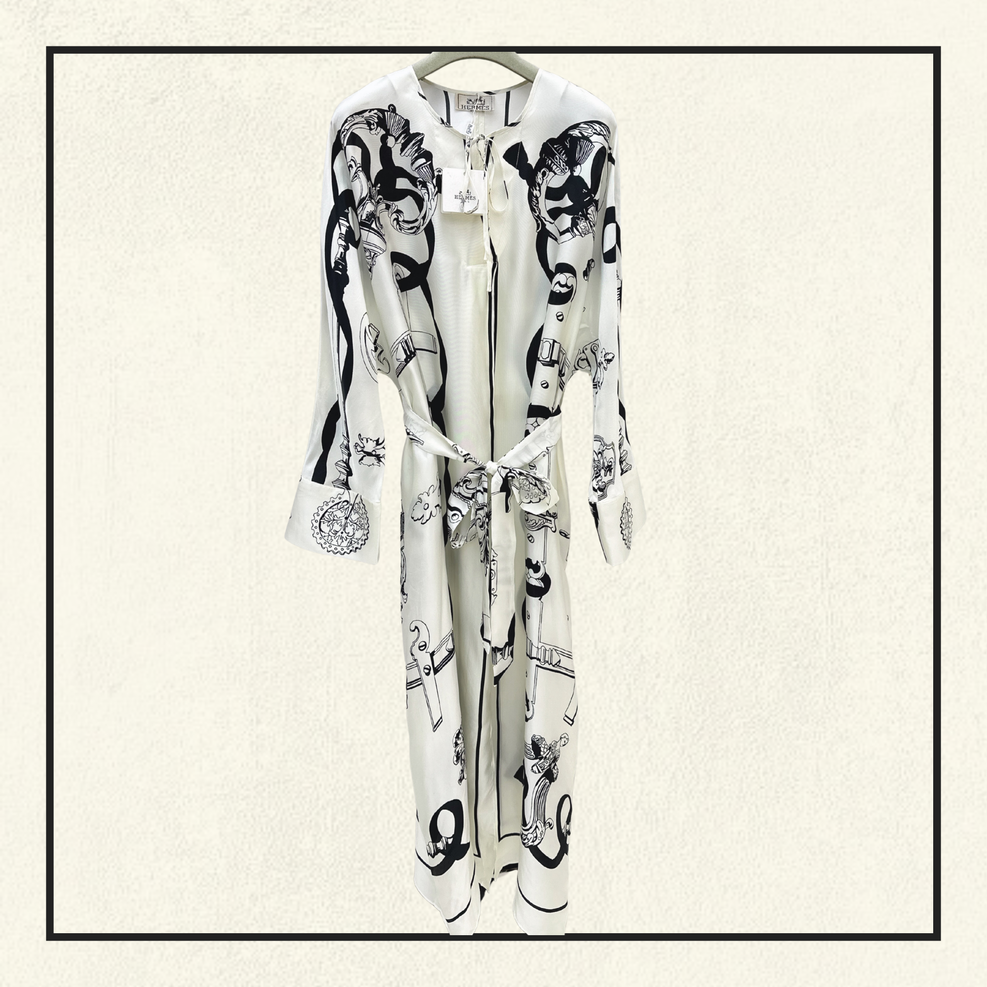 FERRONNERIE REMIX CAFTAN SILK DRESS