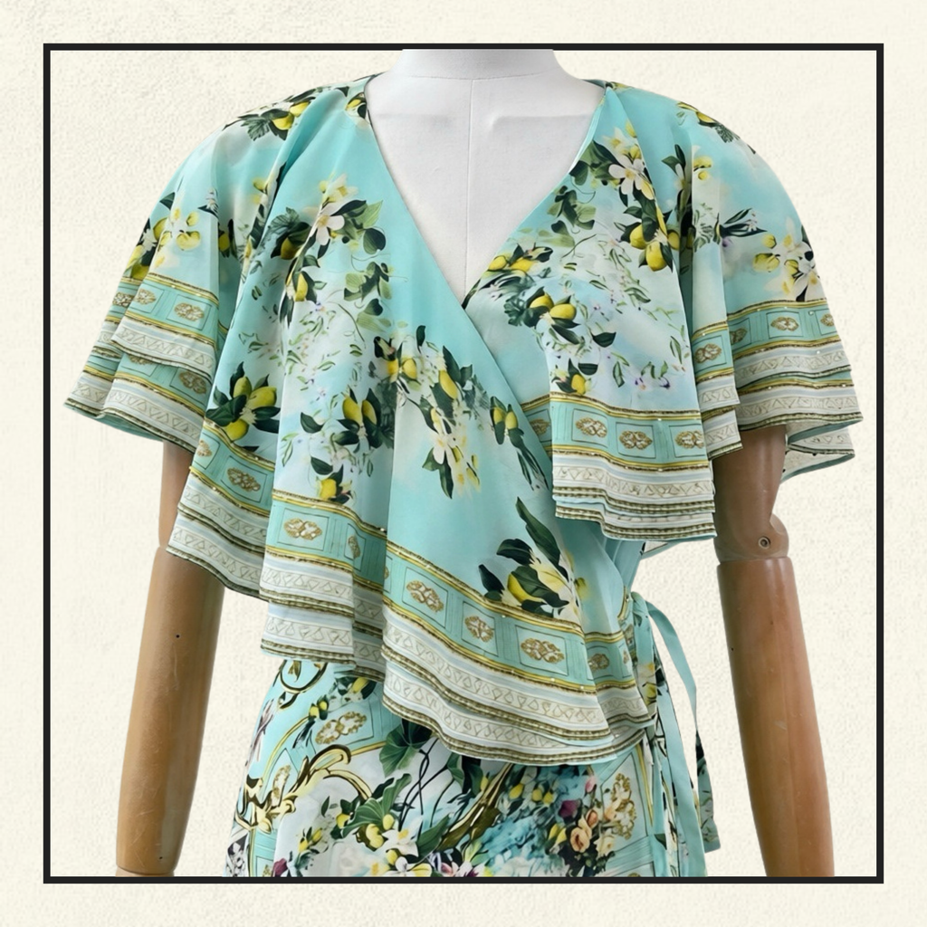 PUFF SLEEVE HIGH-LOW DRESS