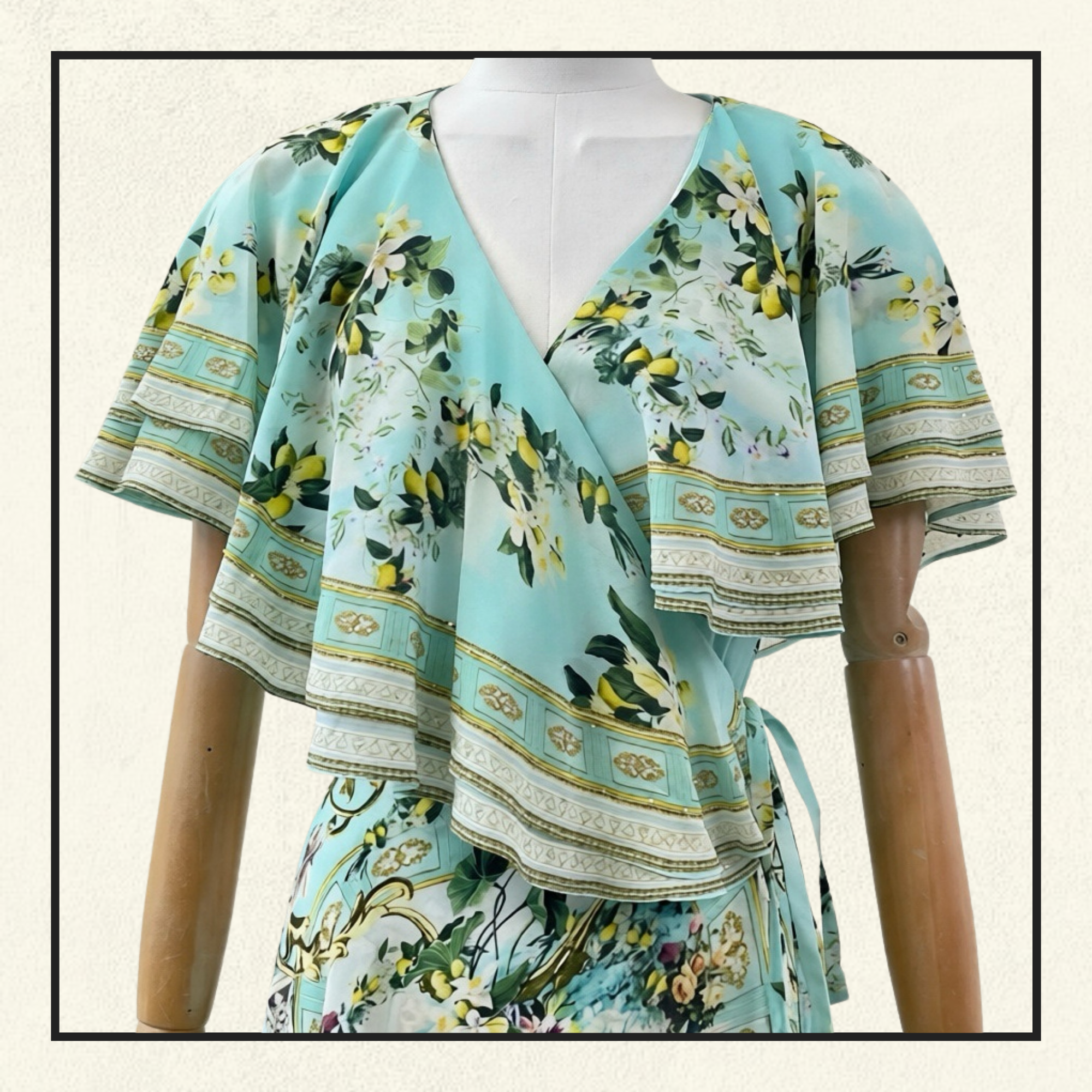 PUFF SLEEVE HIGH-LOW DRESS