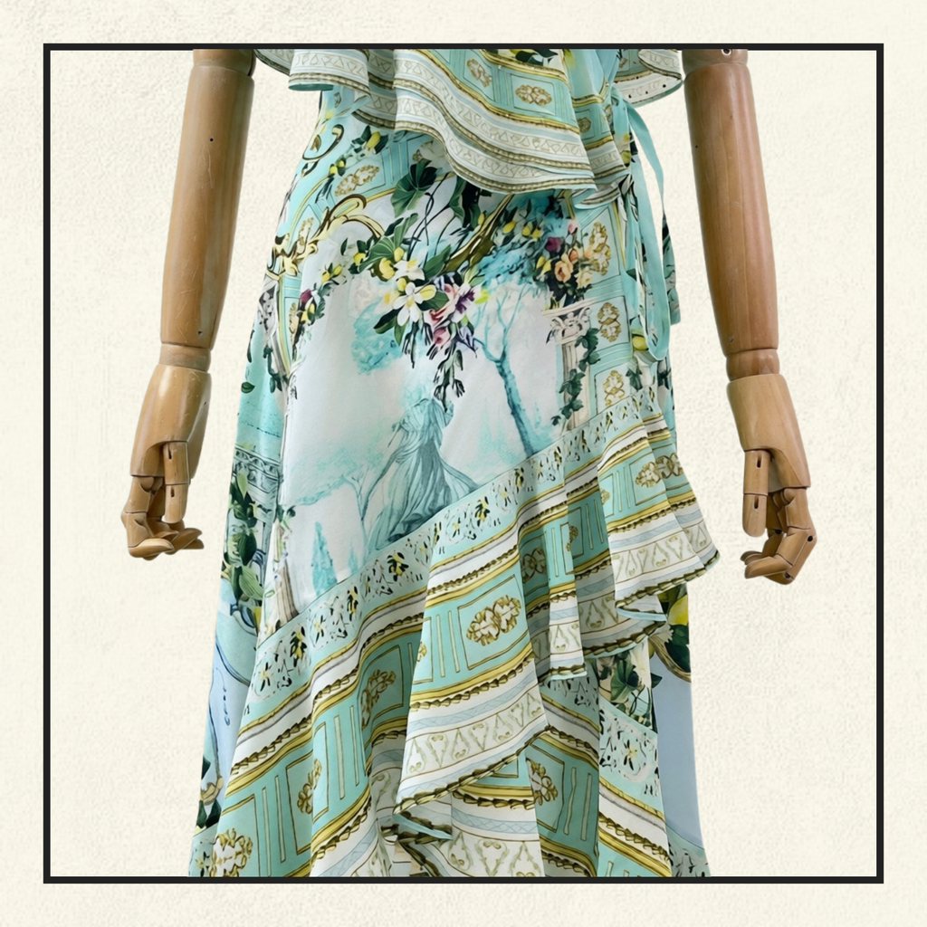PUFF SLEEVE HIGH-LOW DRESS