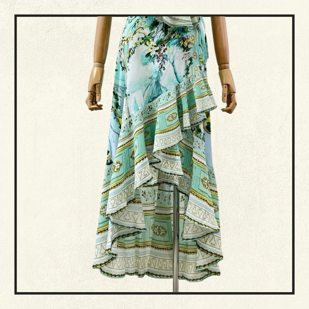 PUFF SLEEVE HIGH-LOW DRESS