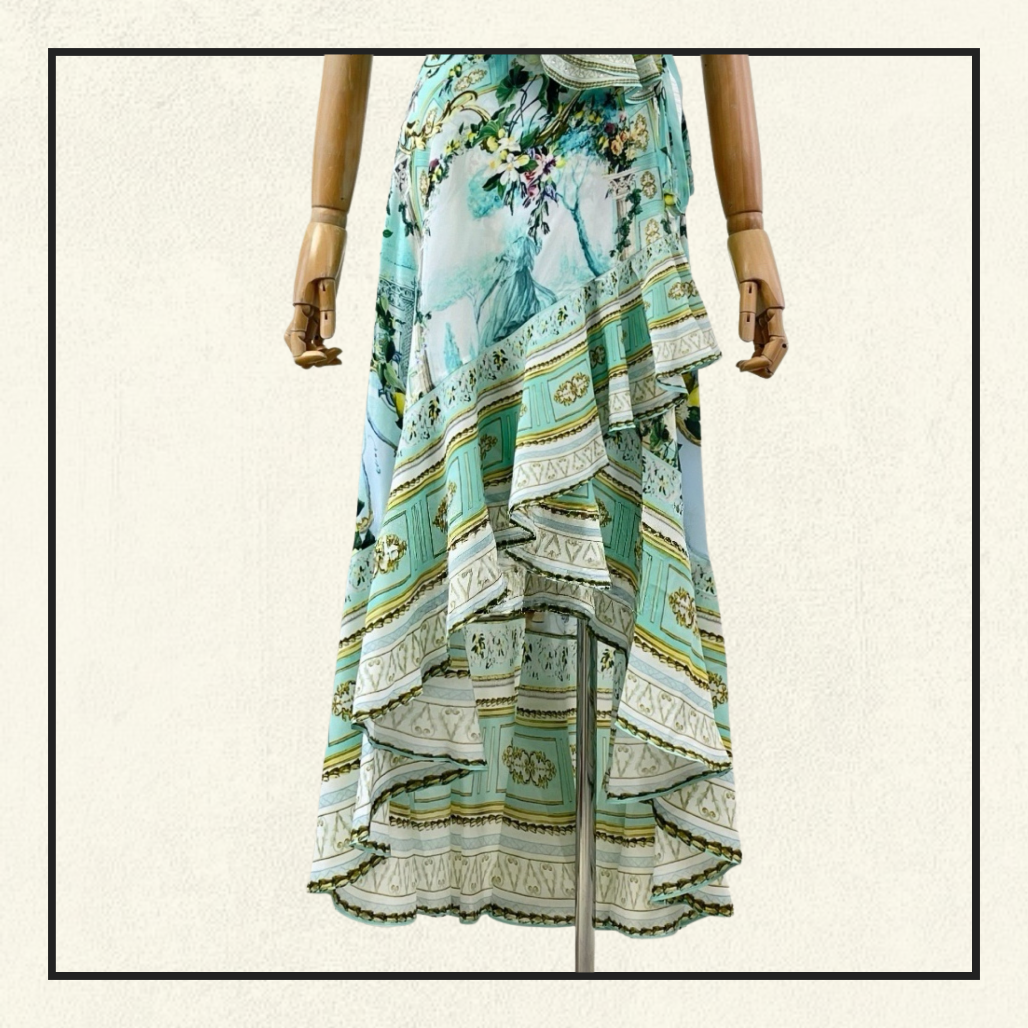 PUFF SLEEVE HIGH-LOW DRESS