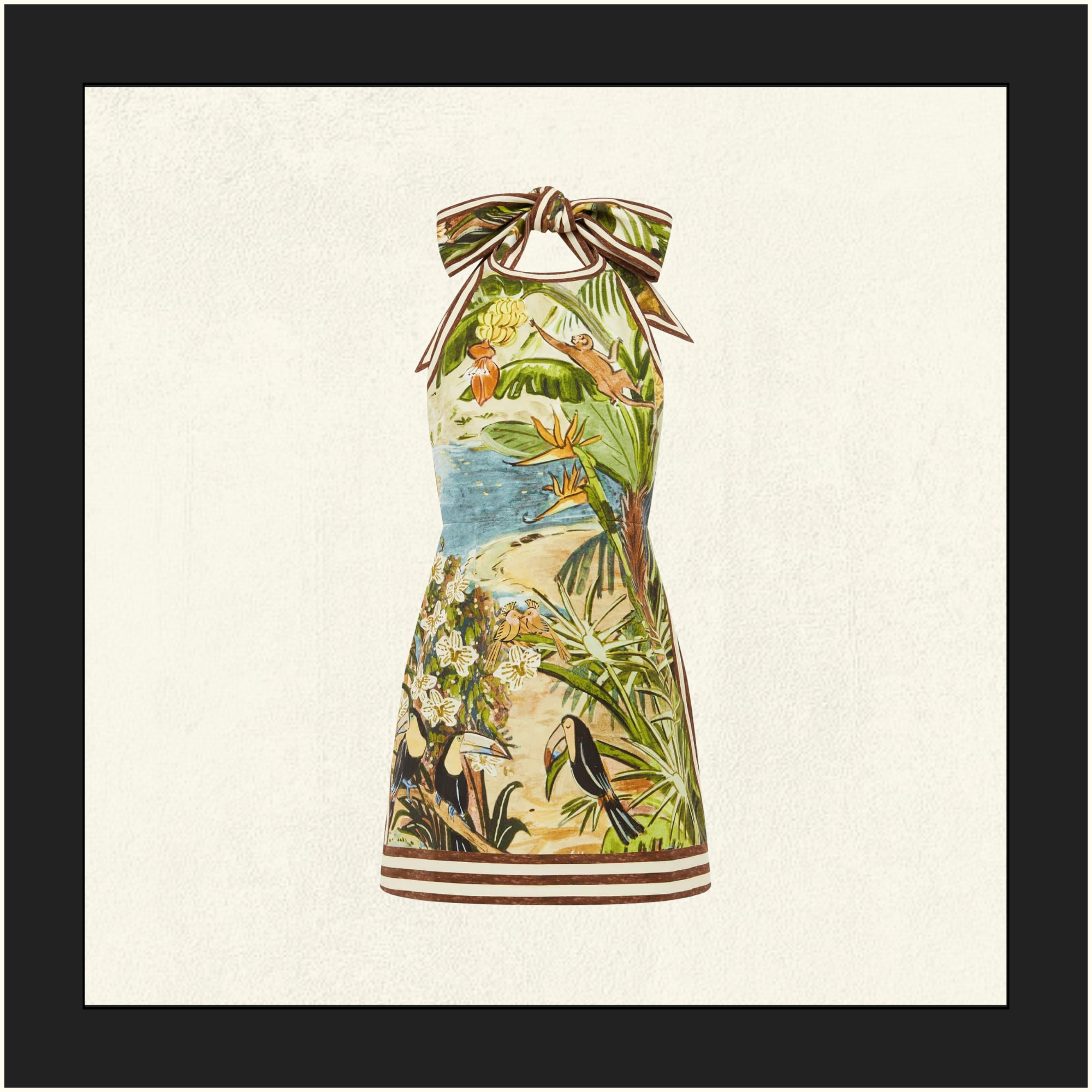 TOUCAN TANGO HALTER MINI DRESS