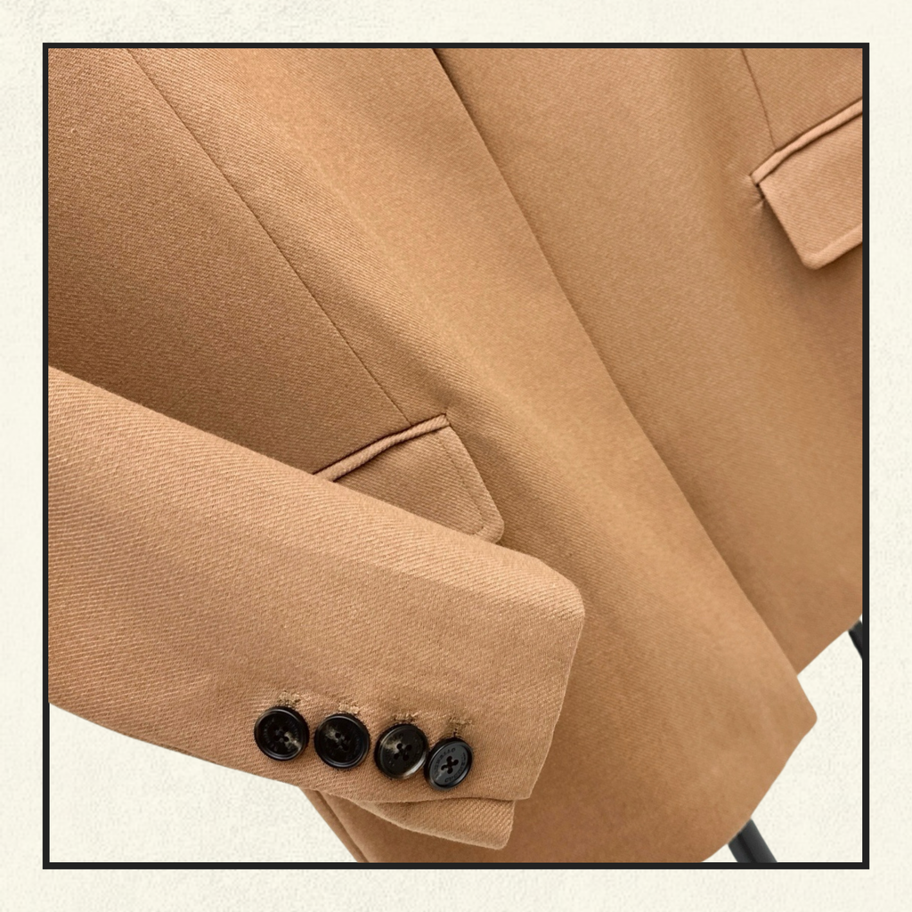 LINEN JACKET & FLARE TROUSERS