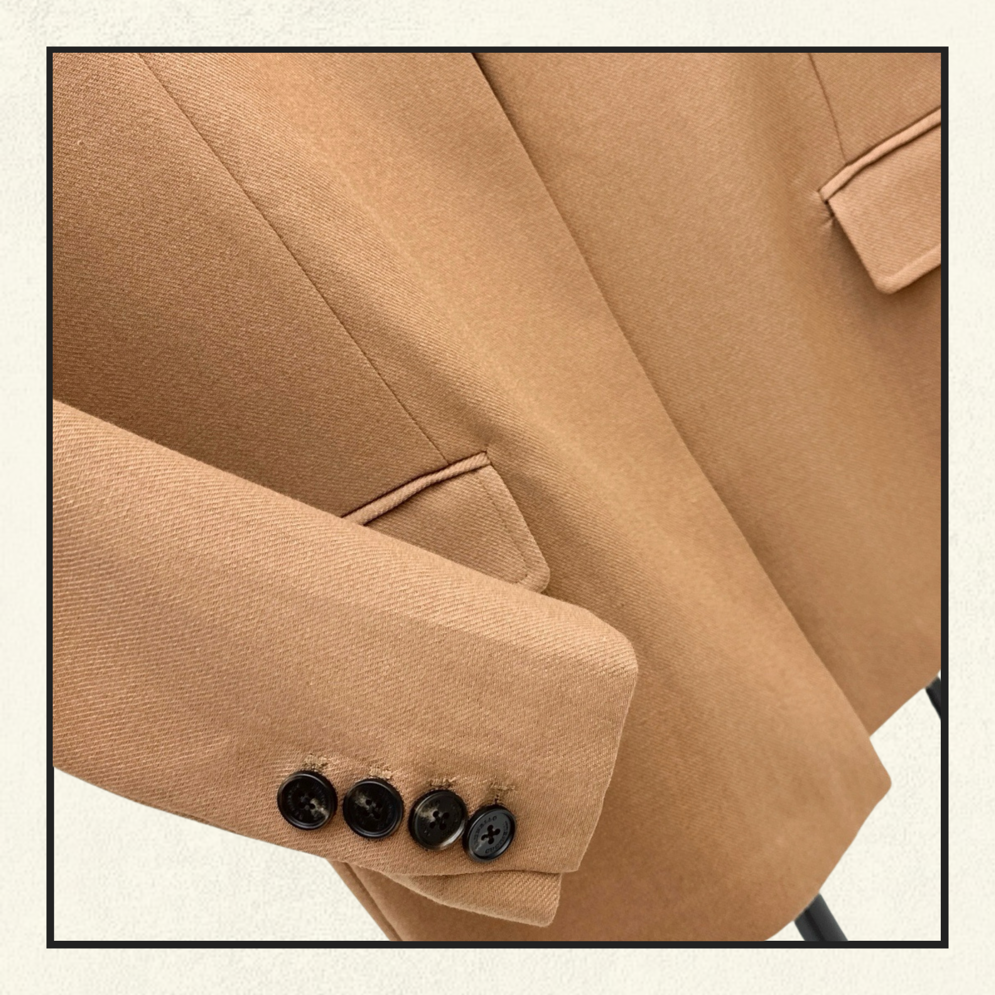 LINEN JACKET & FLARE TROUSERS