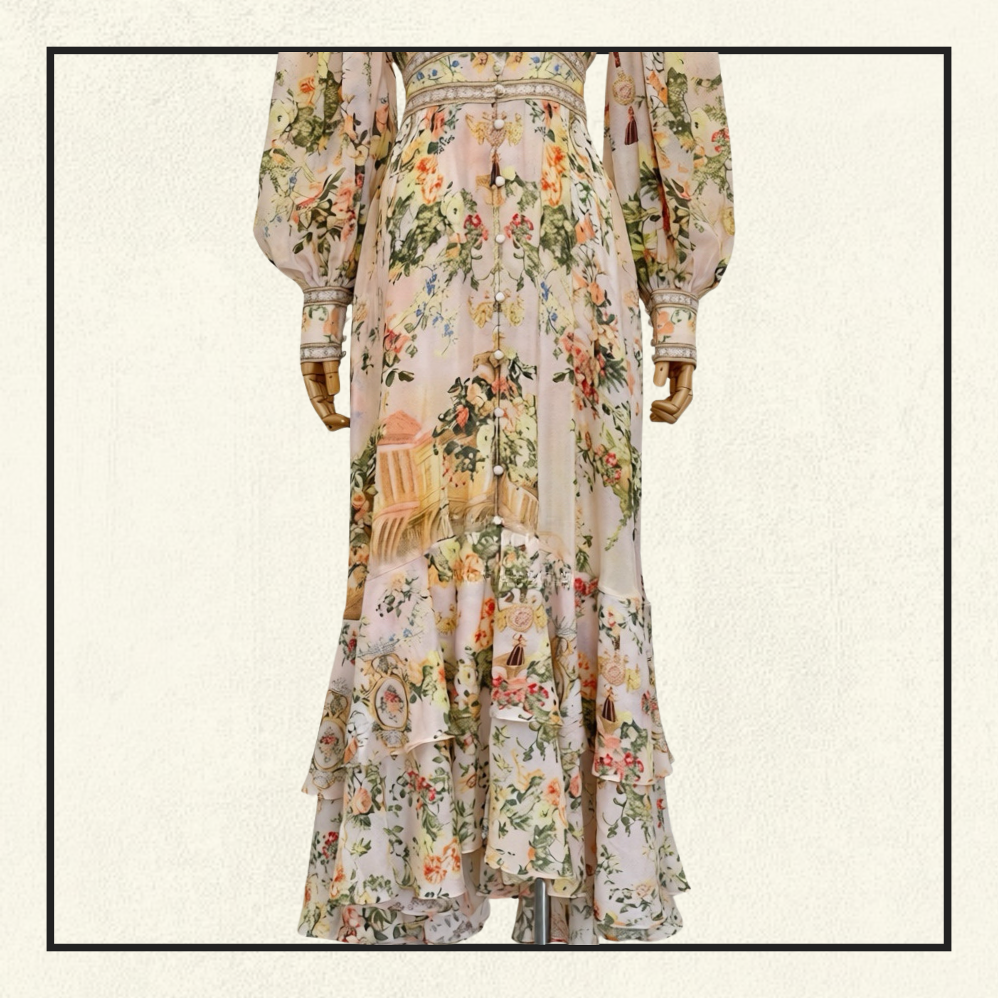 LONG BUTTON FRONT DRESS