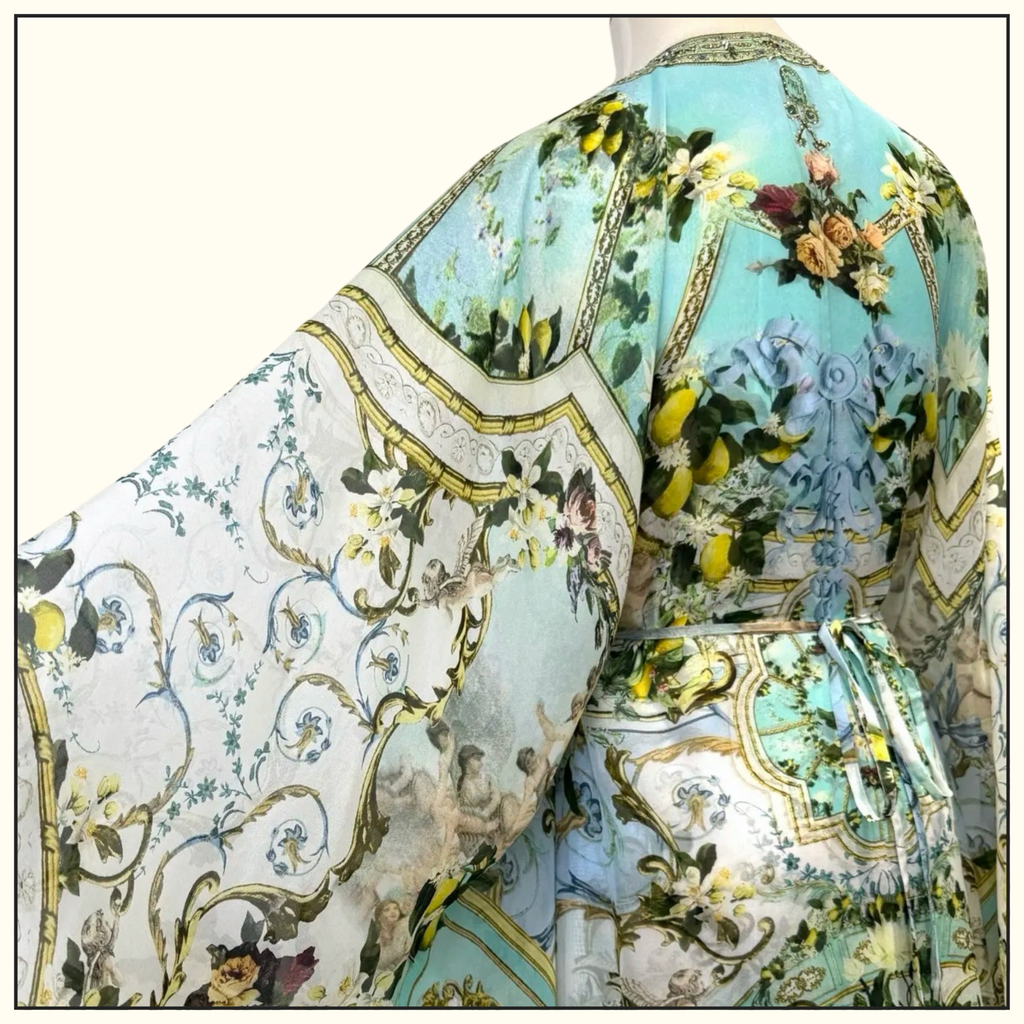 LONG KAFTAN WITH WAIST DETAIL