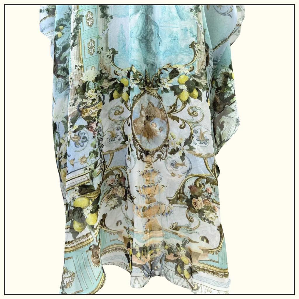 LONG KAFTAN WITH WAIST DETAIL