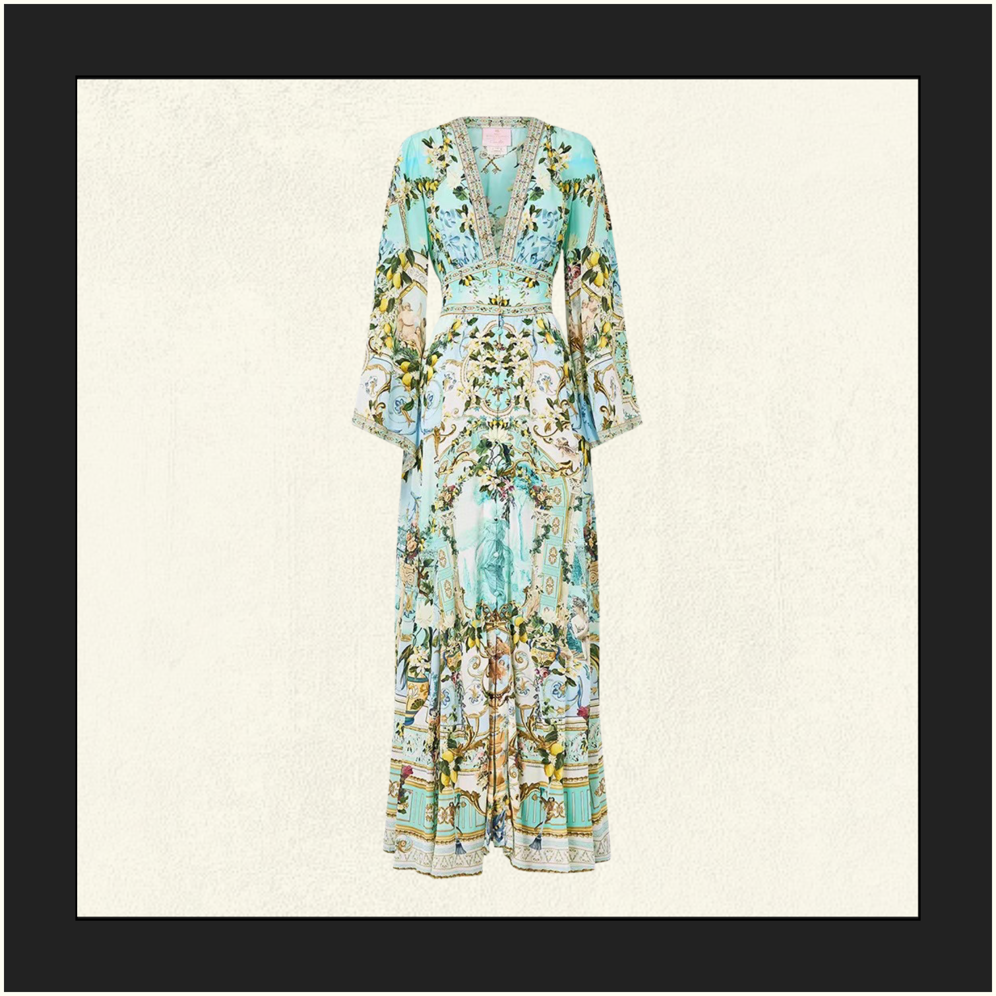 FLARED SLEEVE DRESS