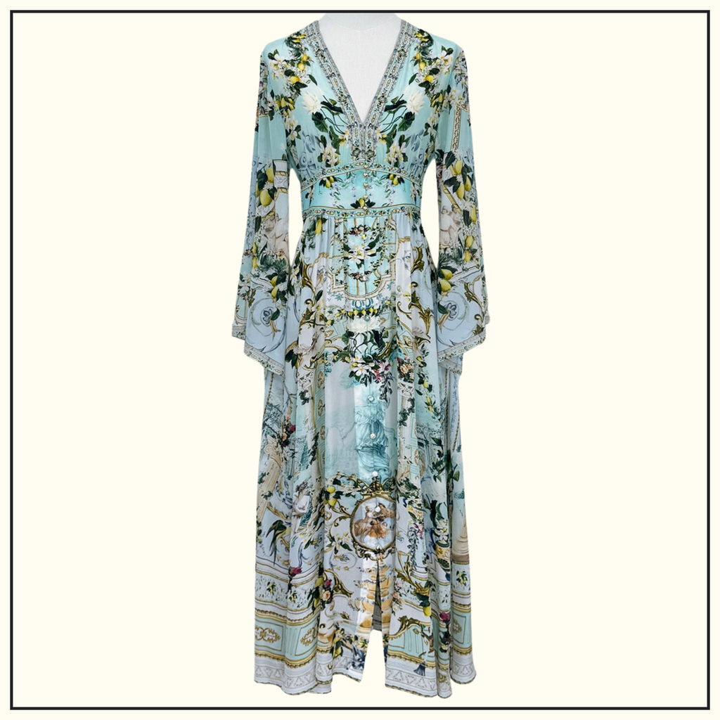 FLARED SLEEVE DRESS