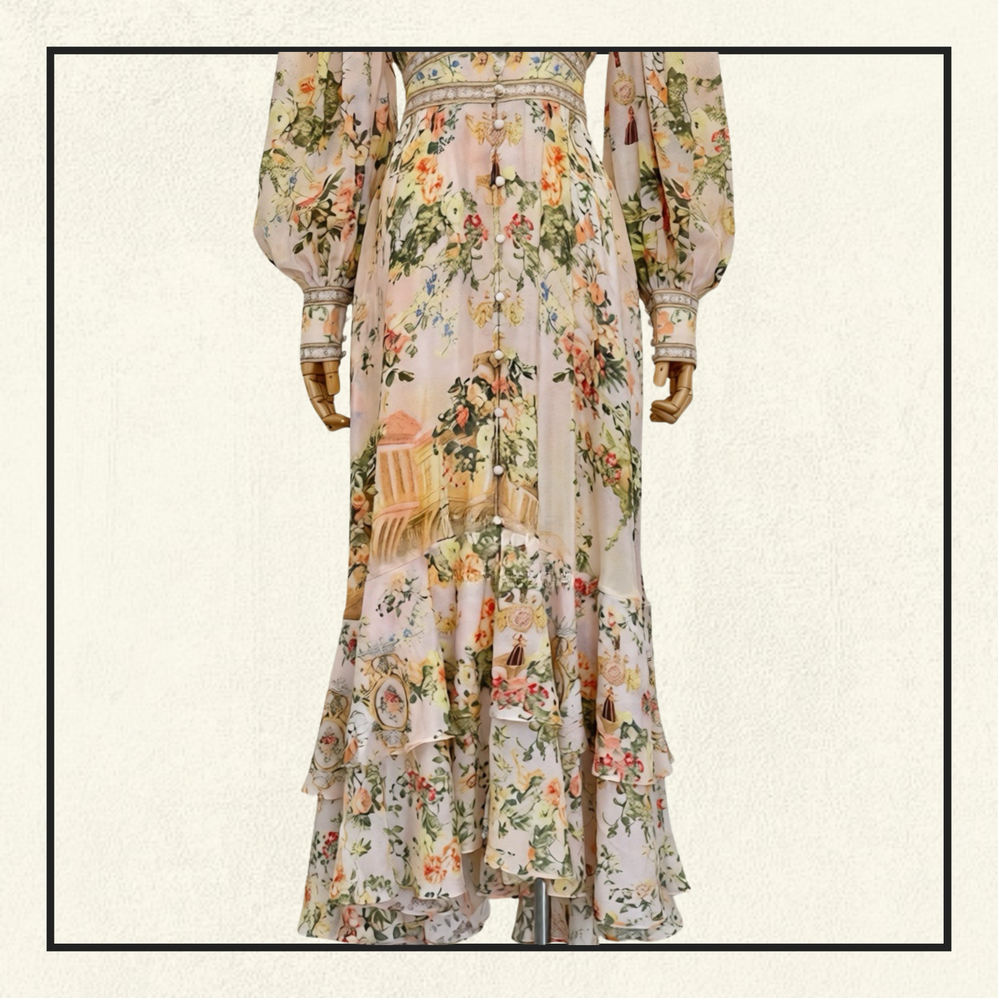 LONG BUTTON FRONT DRESS