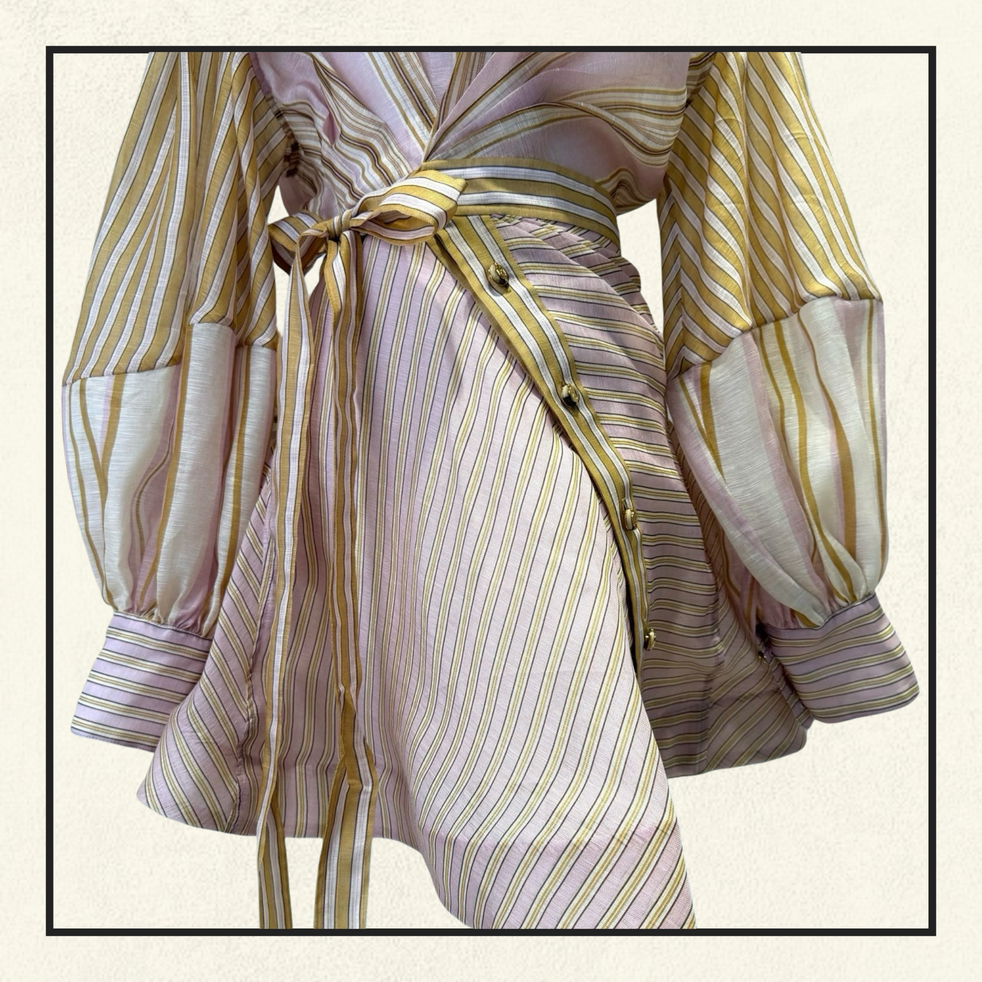 ALCHEMY STRIPED MINI DRESS