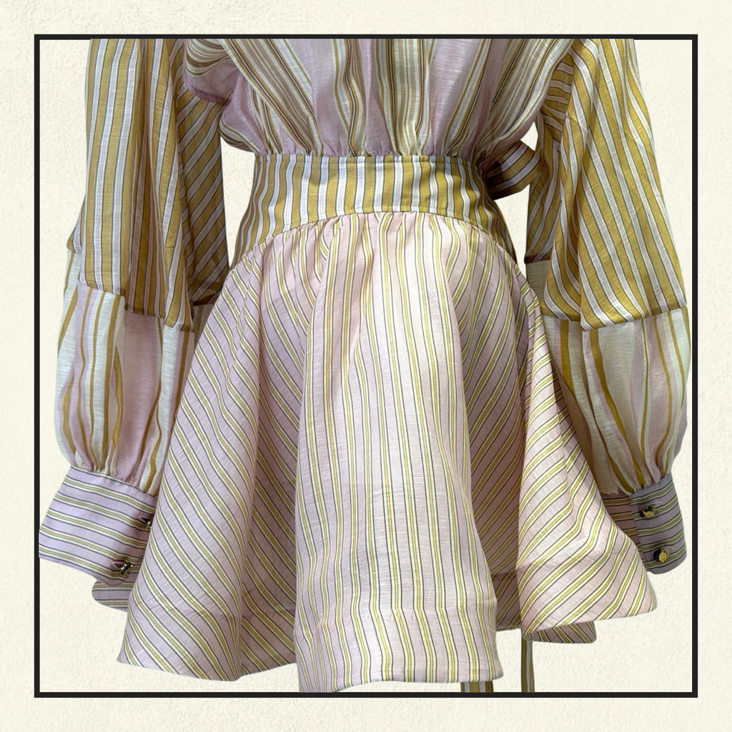 ALCHEMY STRIPED MINI DRESS