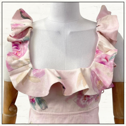 CRUSH FRILL MINI DRESS