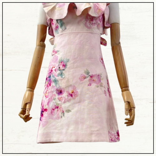 CRUSH FRILL MINI DRESS