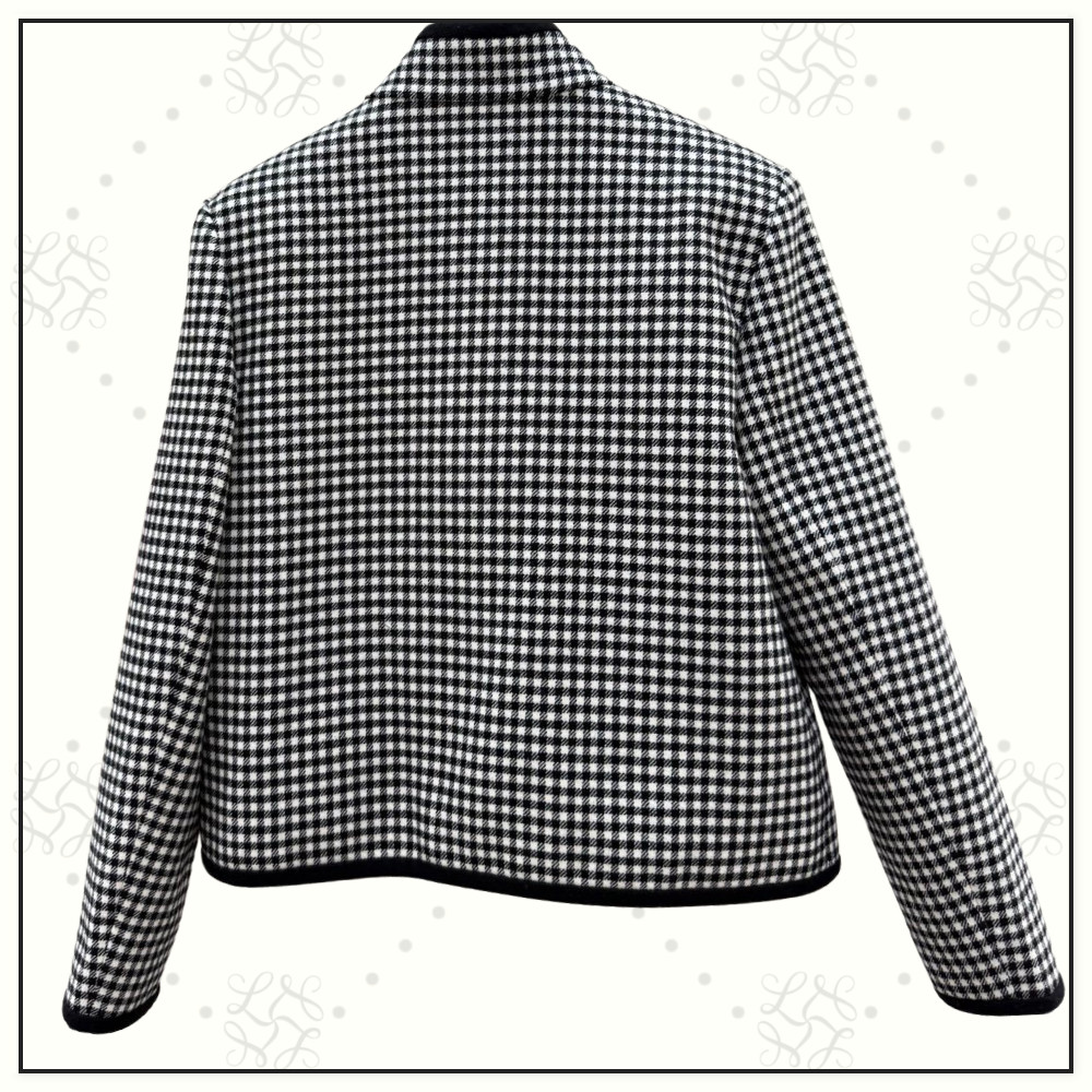 HOUNDSTOOTH WOOL JACKET