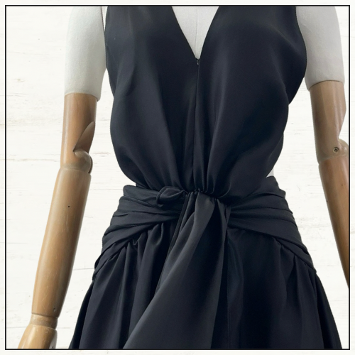 RHIANNON PLUNGE HALTER MAXI