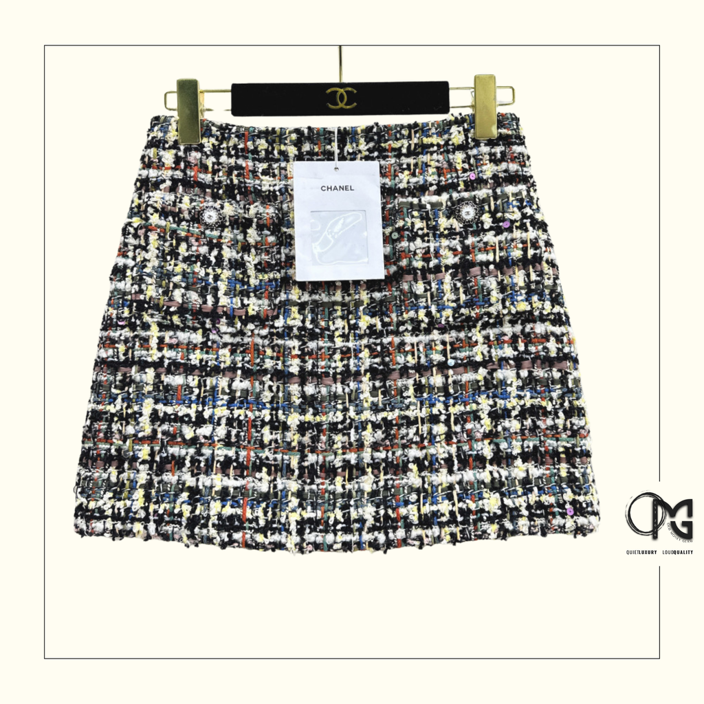 TWEED JACKET & MINI SKIRT