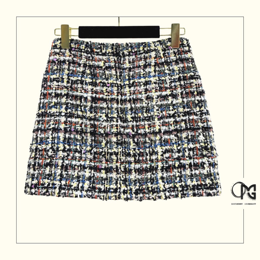 TWEED JACKET & MINI SKIRT