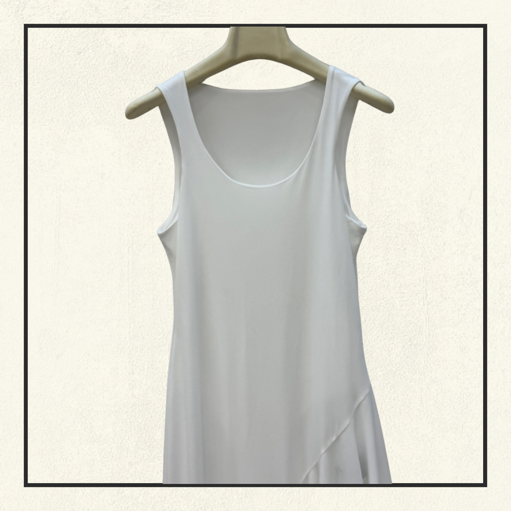 ASYMMETRIC FLUID JERSEY DRESS