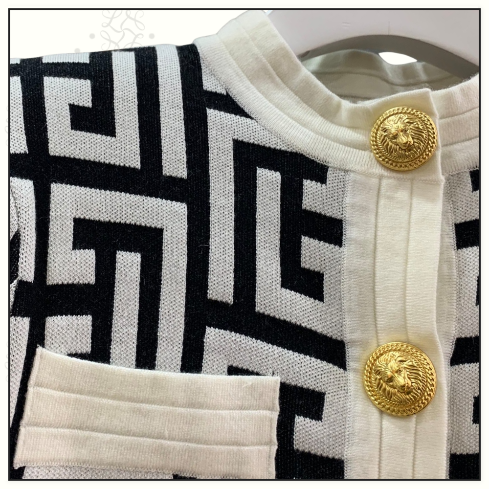 MONOGRAM KNIT CARDIGAN