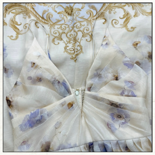 HYPNOTIC V NECK MIDI DRESS