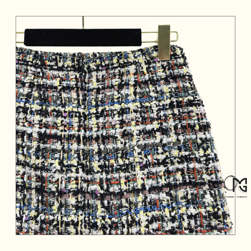 TWEED JACKET & MINI SKIRT