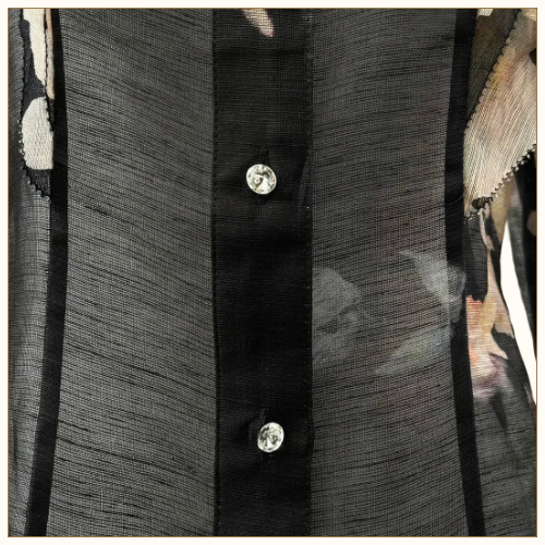 CRUSH LINEN SILK BLOUSE & SKIRT