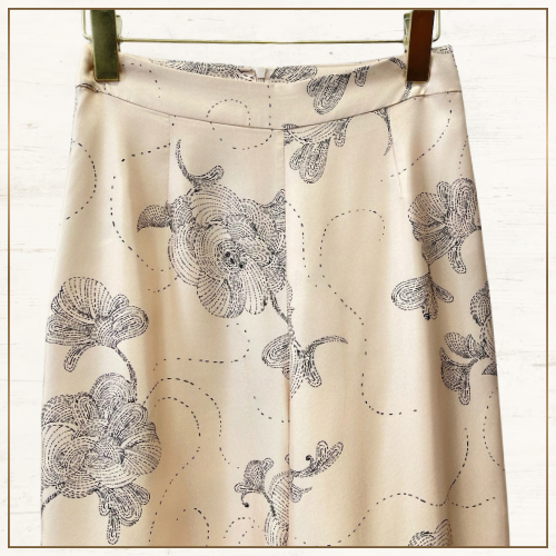 EDEN SILK TIE NECK BLOUSE & PANTS