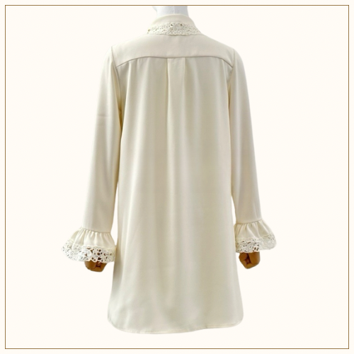 LACE TRIM SHIFT DRESS