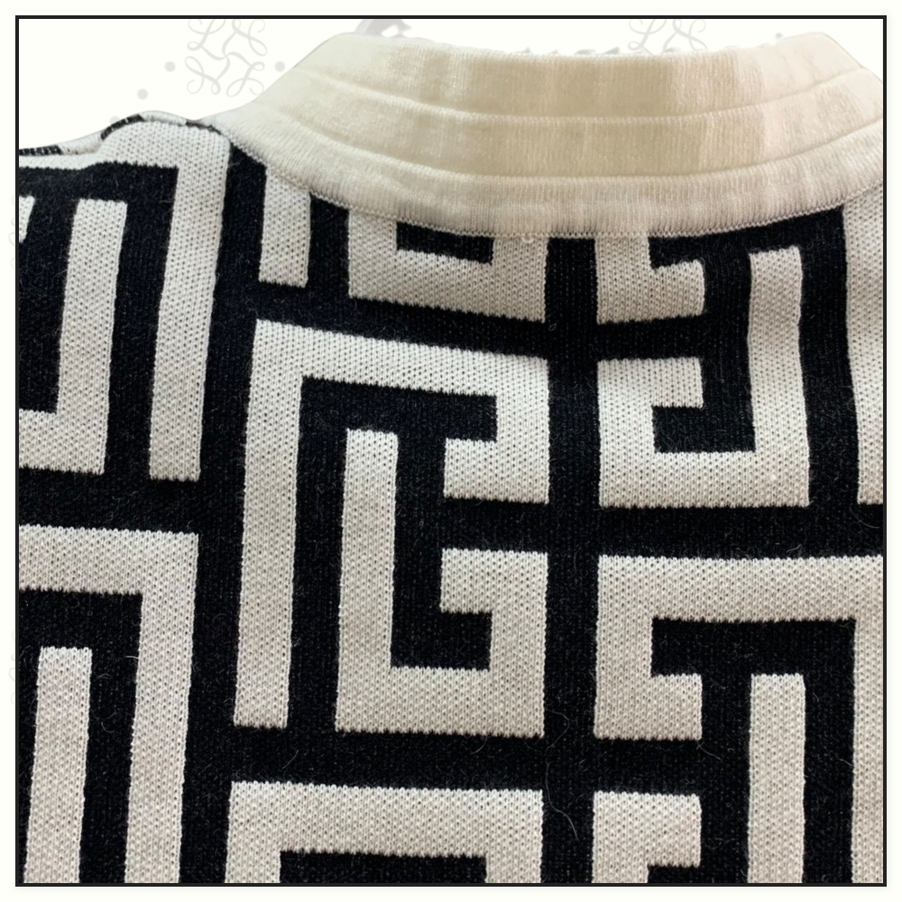 MONOGRAM KNIT CARDIGAN