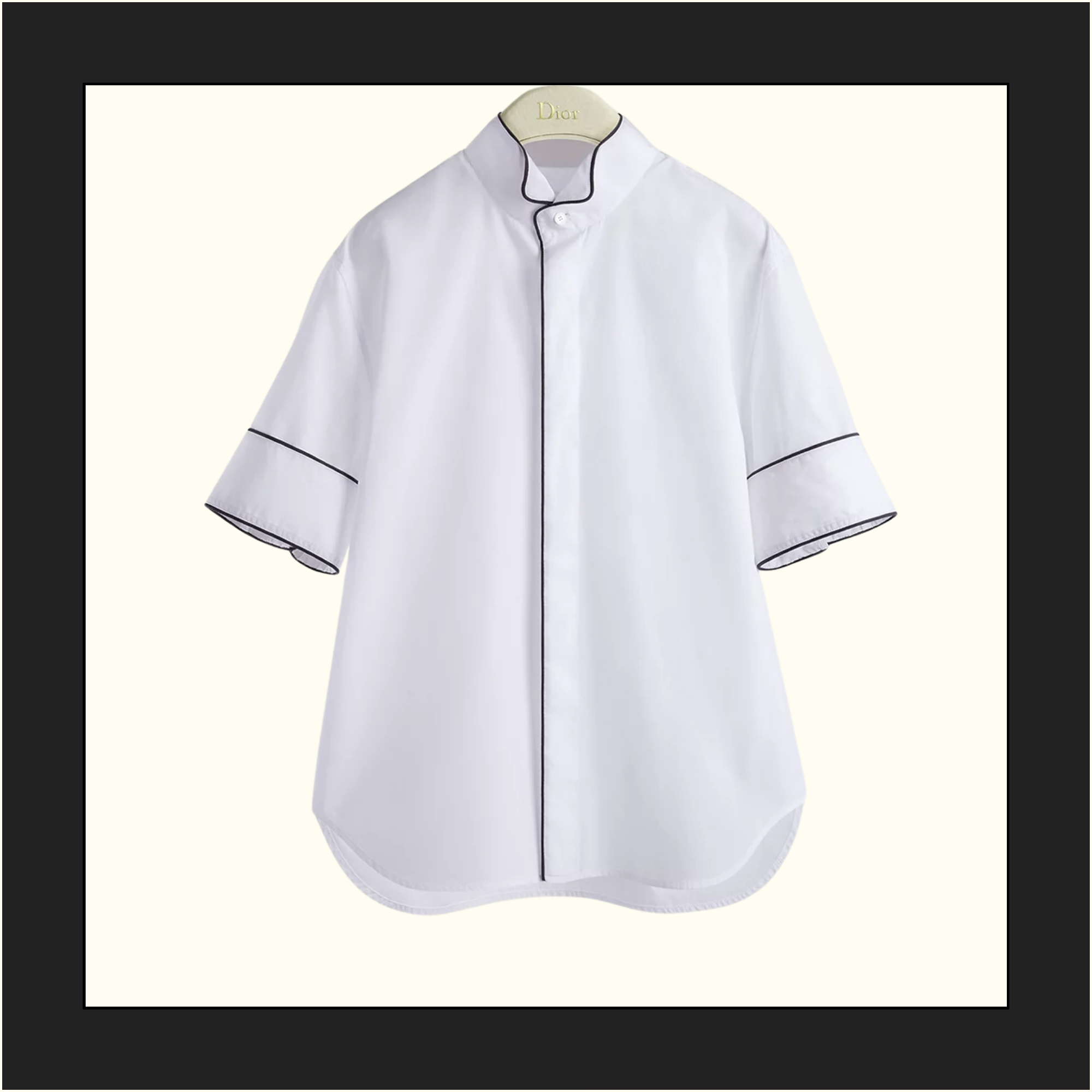COTTON POPLIN SHORT SLEEVE SHIRT