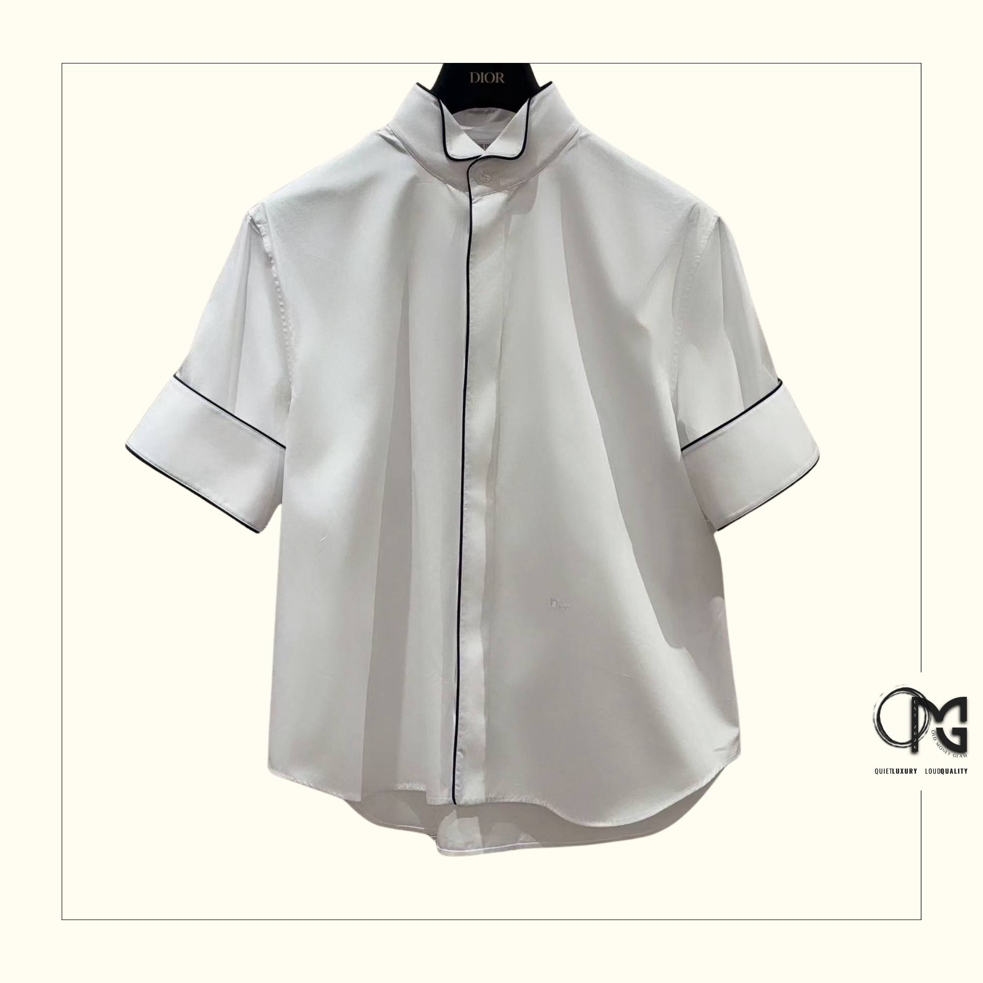 COTTON POPLIN SHORT SLEEVE SHIRT