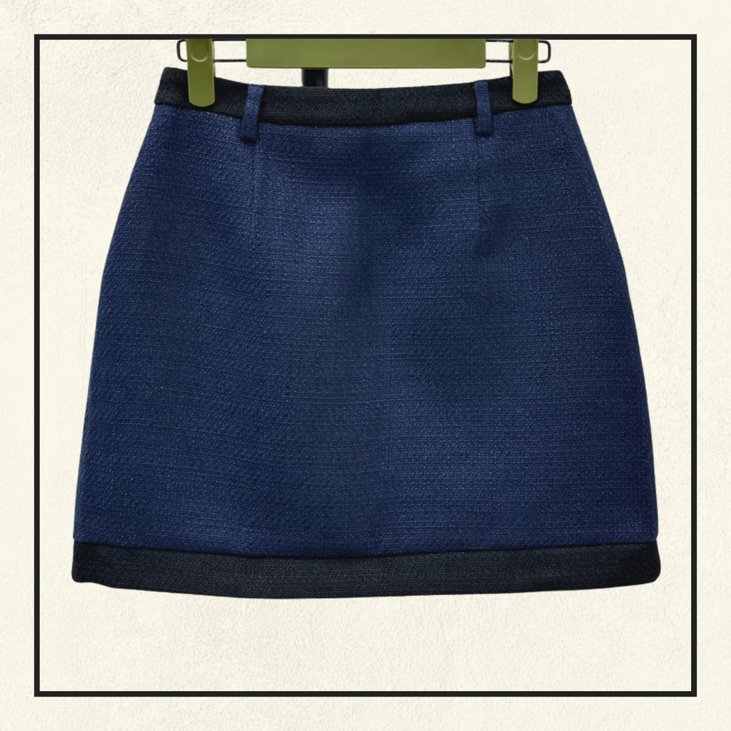 WOOL BLEND JACKET & MINI SKIRT