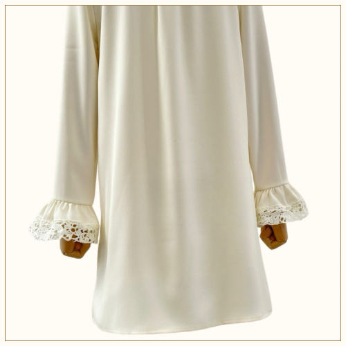 LACE TRIM SHIFT DRESS