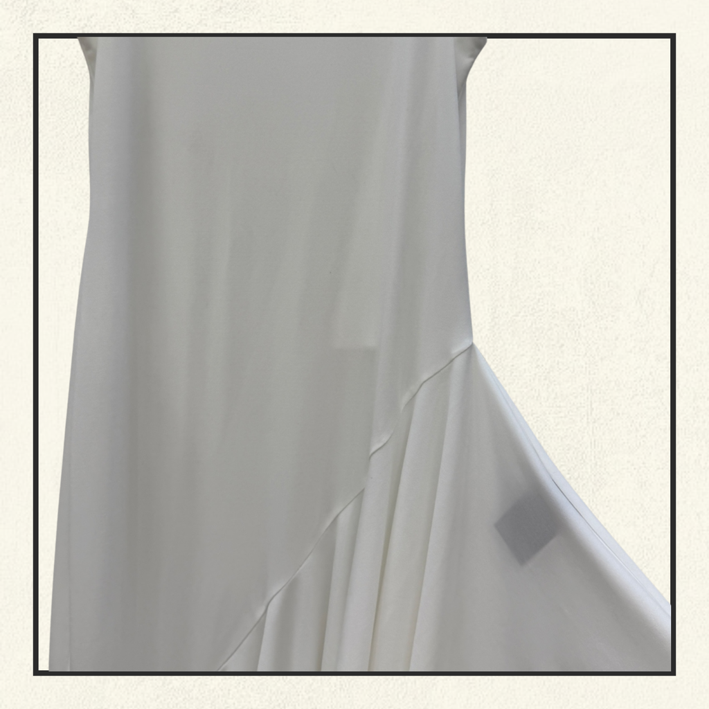 ASYMMETRIC FLUID JERSEY DRESS
