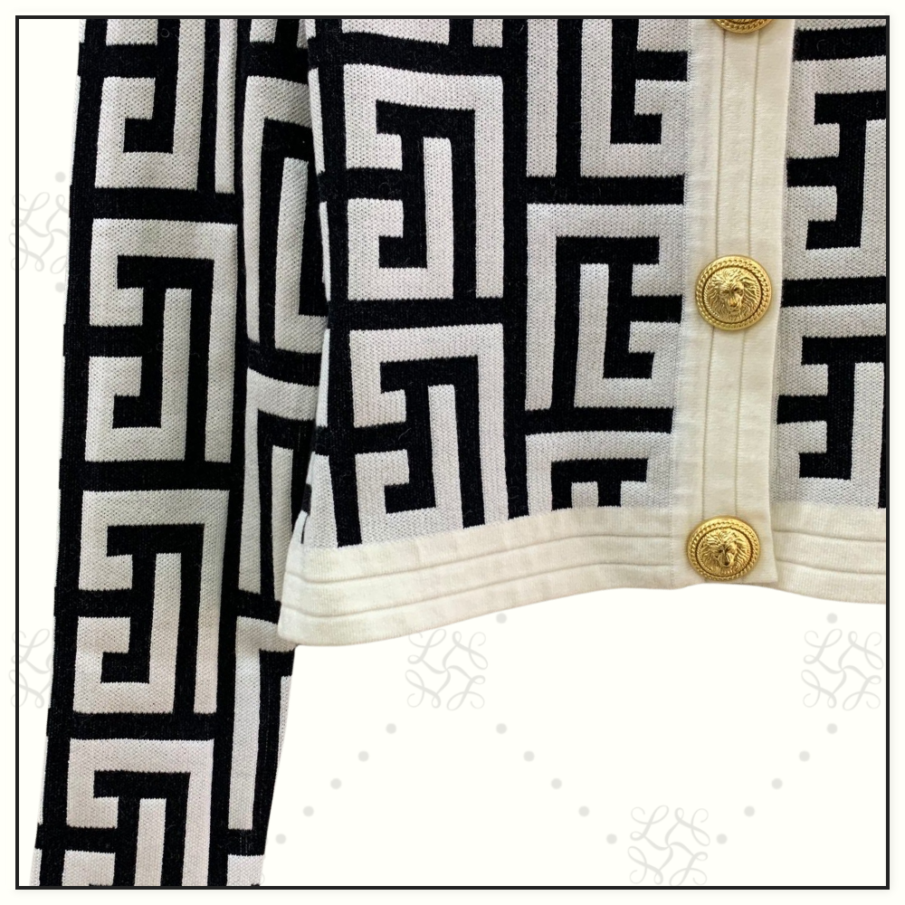 MONOGRAM KNIT CARDIGAN