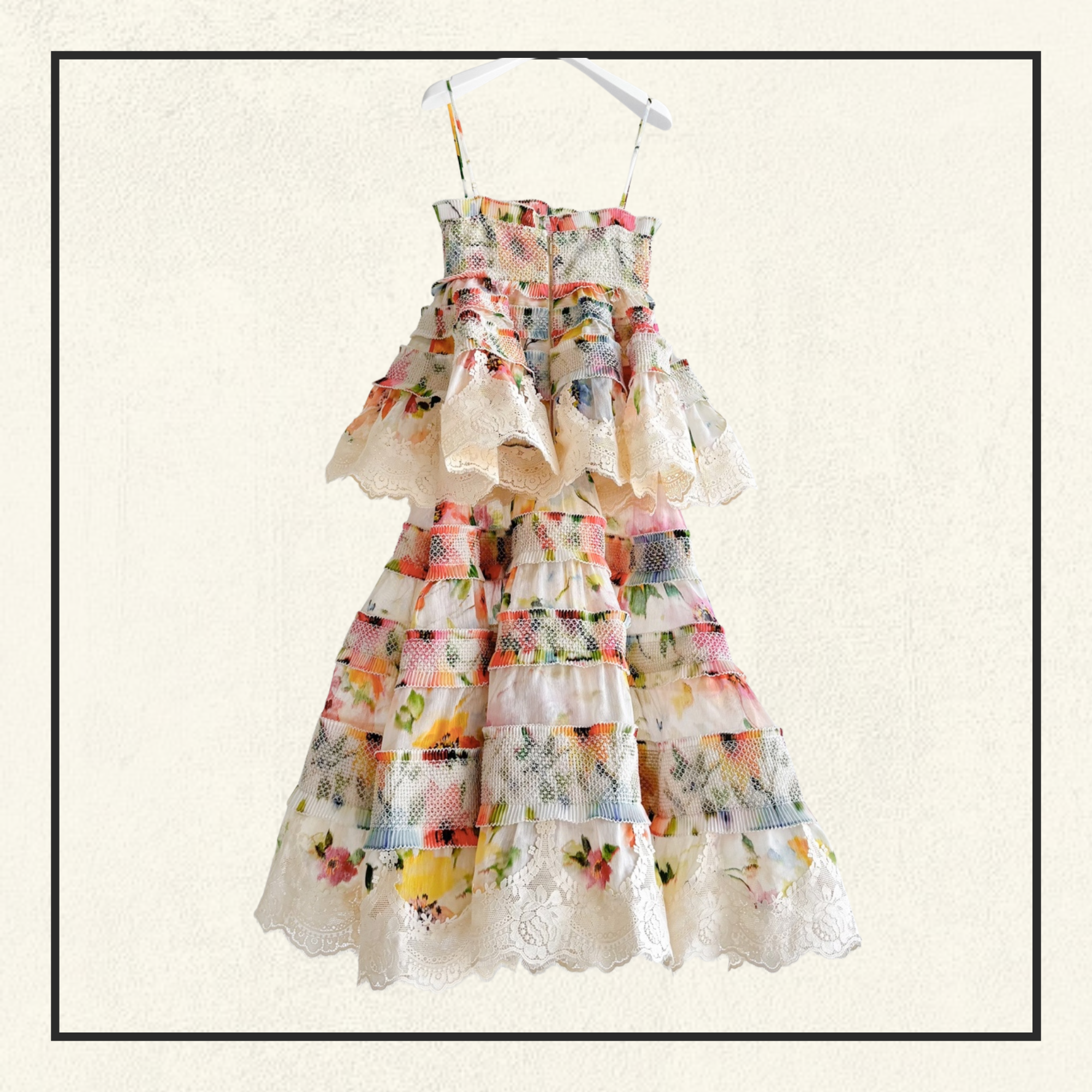 ALCHEMY SHIRRED MIDI DRESS