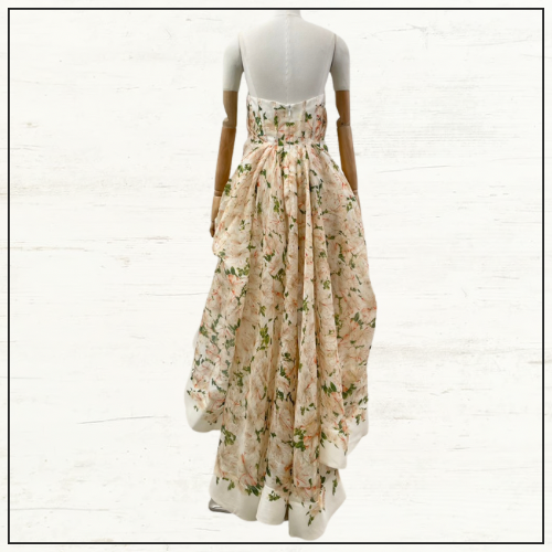 NATURA DRAPED HIGH LOW DRESS