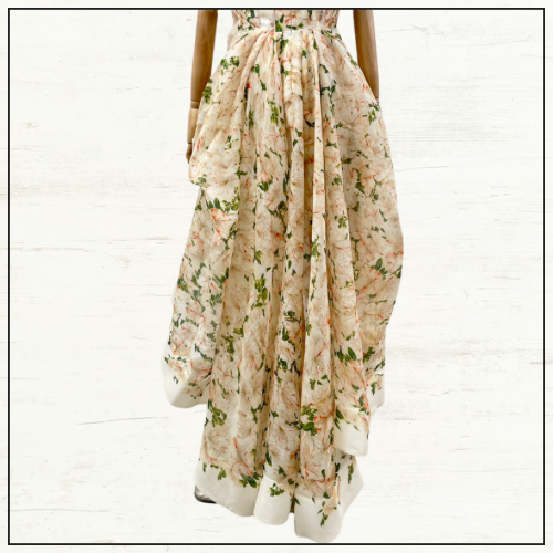 NATURA DRAPED HIGH LOW DRESS