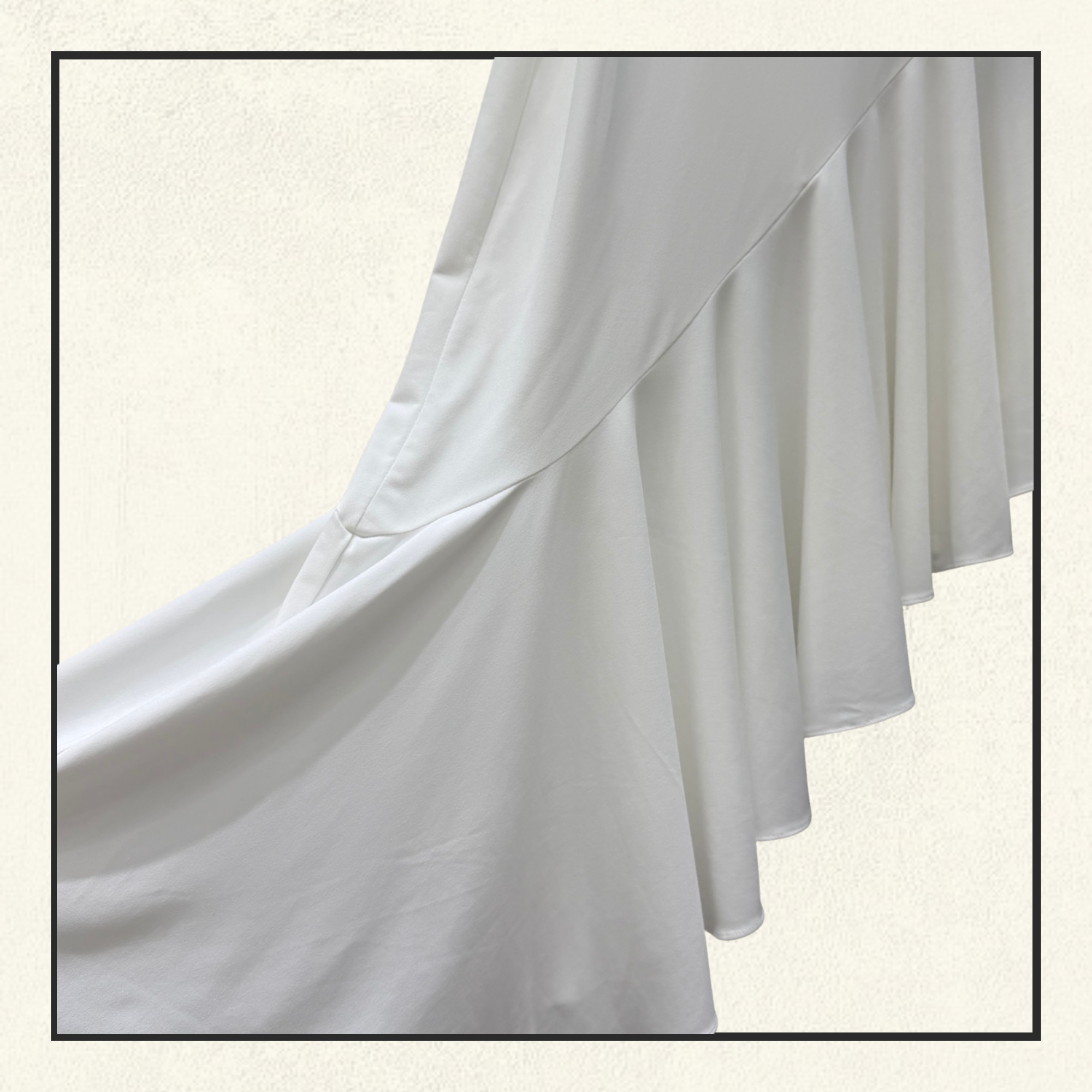 ASYMMETRIC FLUID JERSEY DRESS