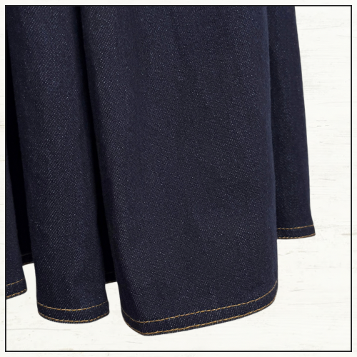 HYPNOTIC DENIM MIDI SKIRT