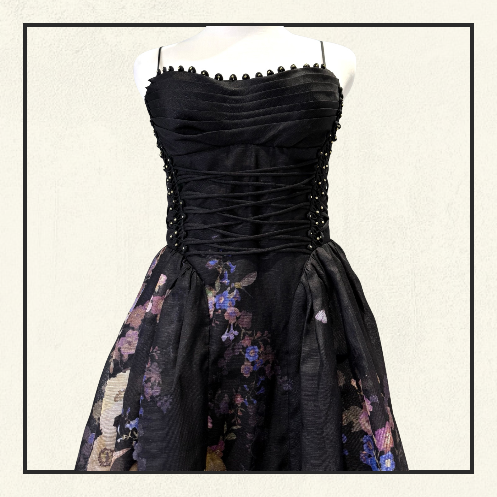 LUNA BEADED PICNIC DRESS