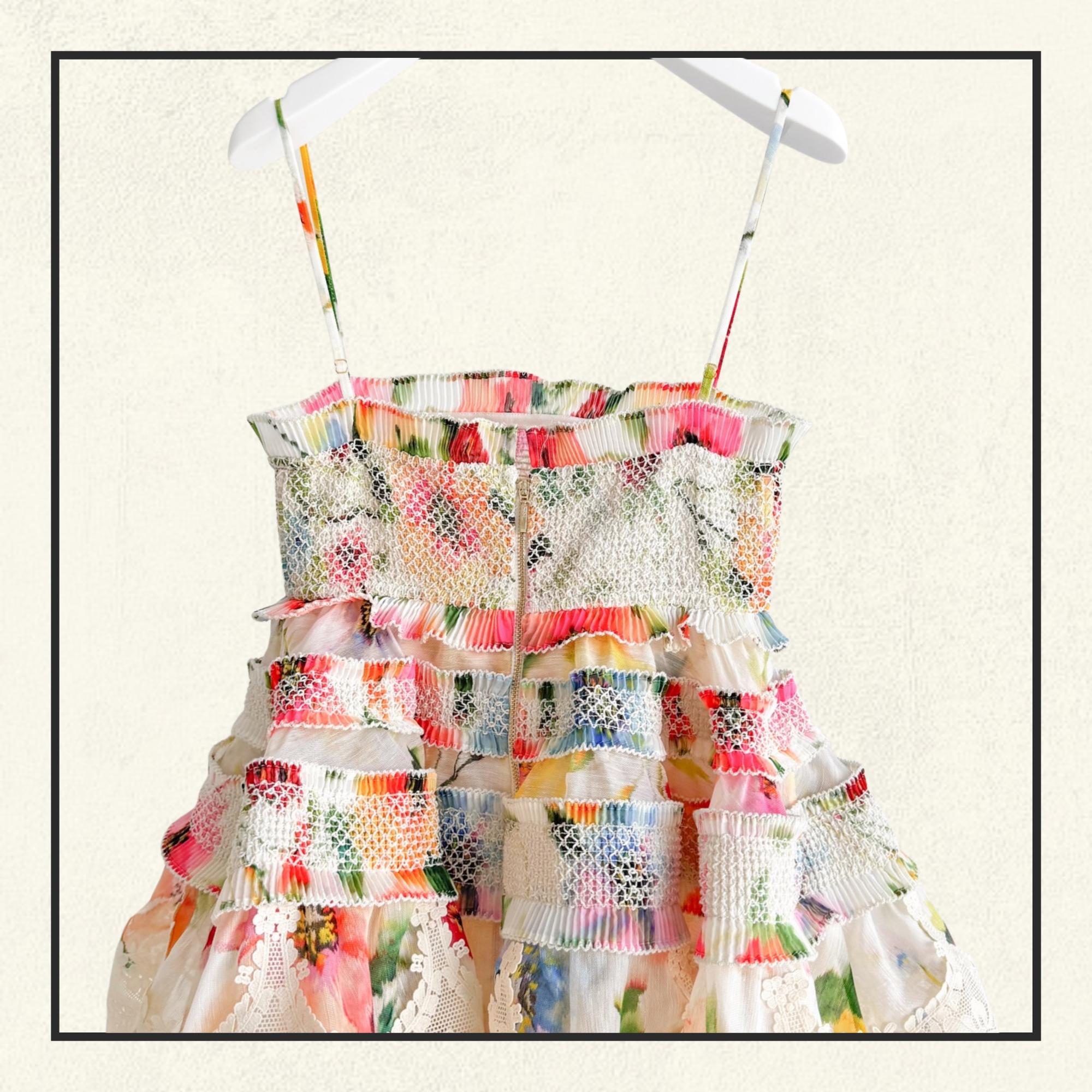 ALCHEMY SHIRRED MIDI DRESS