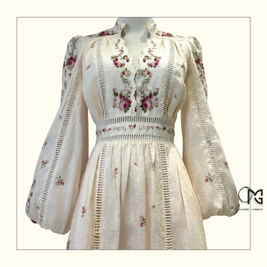 PATIENCE PLUNGE MIDI DRESS
