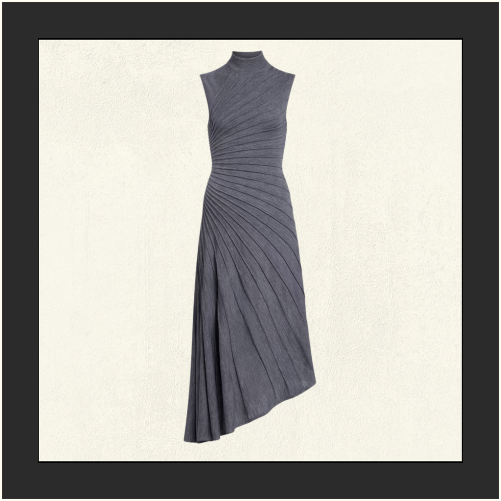 ASYMMETRIC WOOL DRESS