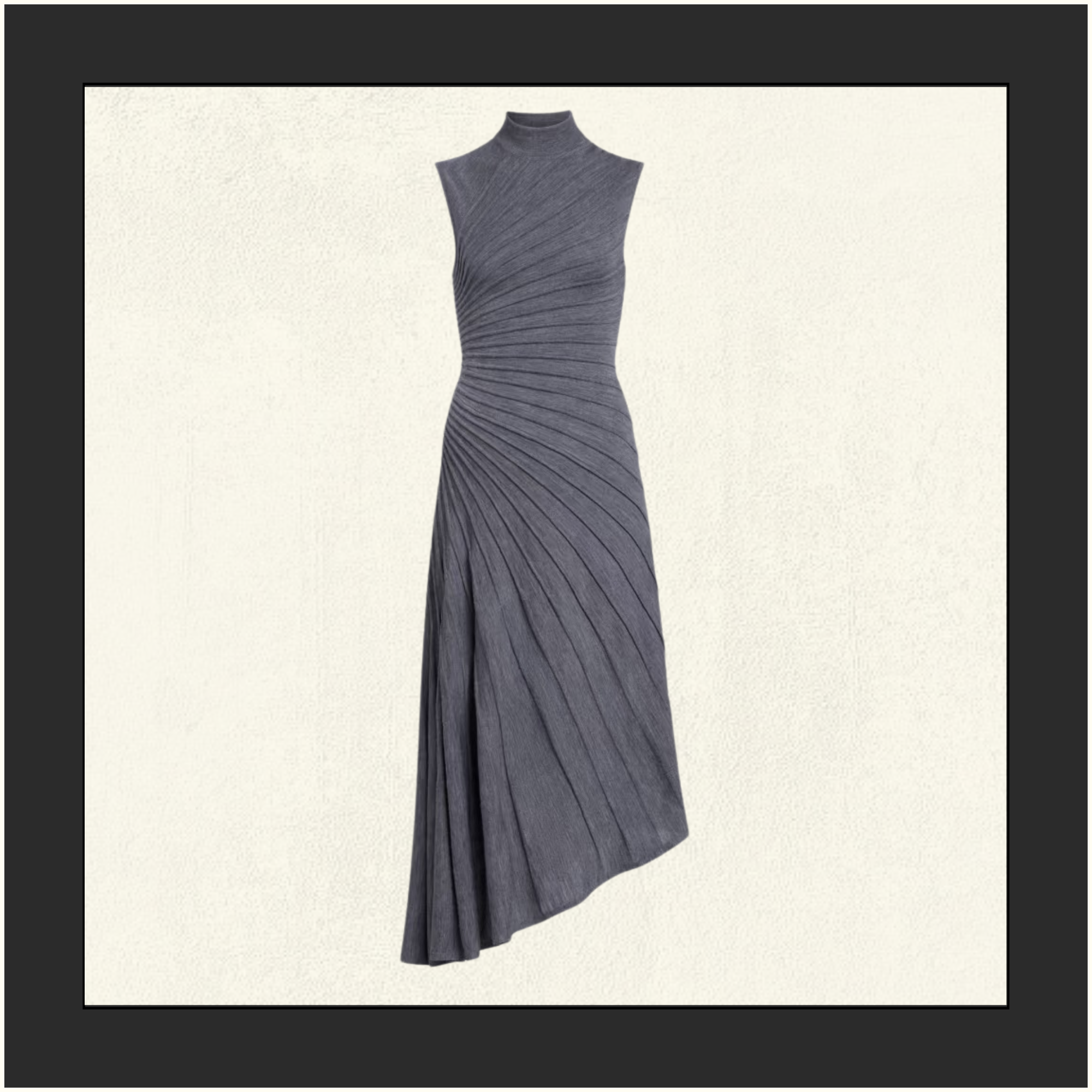 ASYMMETRIC WOOL DRESS