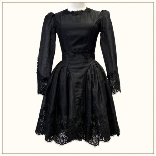 HYPNOTIC LACE TRIM MINI DRESS